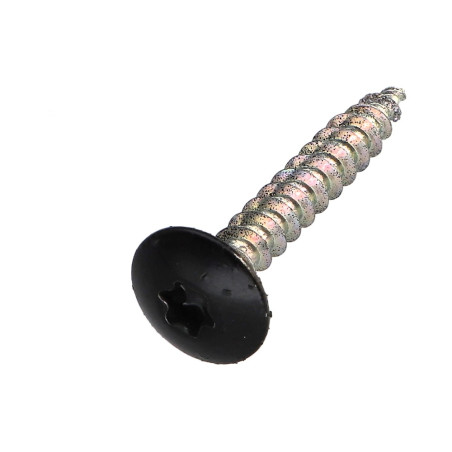 1 x Vite Bandella 6X40 Filettatura Parziale T30 Zincate Laccato Nero 9005