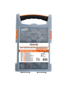 Set 1200 Viti per legno TEKOR Testa Forata Dentellato...