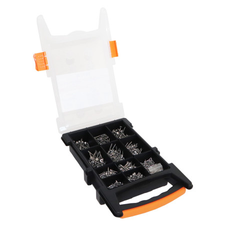 1 x Set 1200 Viti per legno TEKOR Testa Forata Dentellato Torx Acciaio Inox A2