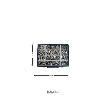 1 x Set 570 Vite Per Metalli Testa Esagonale Discussione completa Acciaio Inox A2