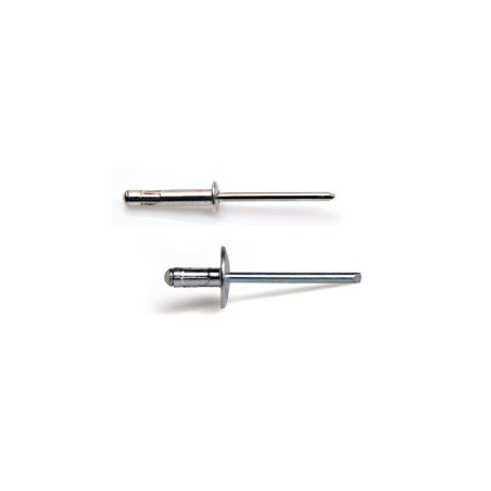 1 x Set 500 Rivetti a strappo Multigrip Barra Filettata Alluminio Acciaio DEGOMETAL