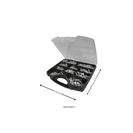1 x Set 500 Rivetti a strappo Multigrip Barra Filettata Alluminio Acciaio DEGOMETAL