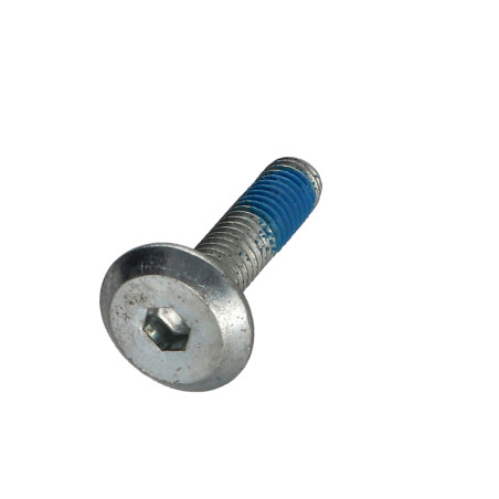 1 x Vite Per Metalli Piatta Chiave Esagonale Da 4 M6X25 Zincate + Frenafiletti
