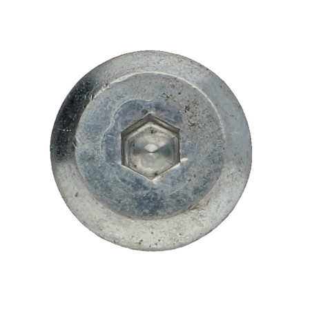 1 x Vite Per Metalli Piatta Chiave Esagonale Da 4 M6X25 Zincate + Frenafiletti