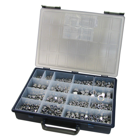 1 x Set 1140 Dado esagonale /FRENO/OCCHIO/ORECCHIO Acciaio Inox A2
