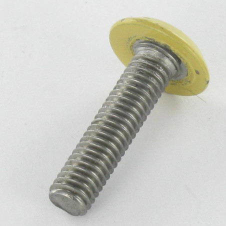 1 x Vite Per Metalli Piatta Chiave Esagonale Da 4 M6X25 Zincate Testa RAL1002