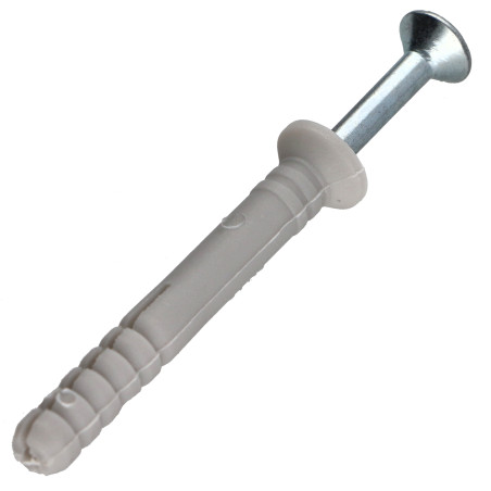 1 x Tassello A Battuta Testa Forata 5X40 + Vite 3,5X45