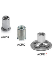 Set 500 Dado rivettabile Acciaio DEGOMETAL 2