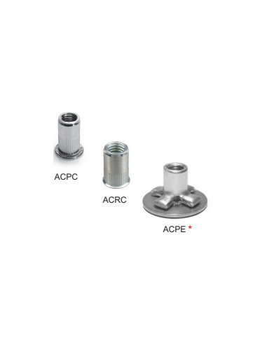 1 x Set 500 Dado rivettabile Acciaio DEGOMETAL