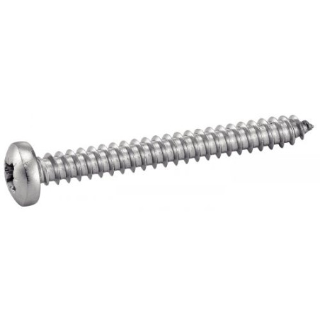 1 x Set 1684 Vite Per Lamiera Testa Cilindrica / Testa Forata Pozy + Punta Acciaio Inox A4