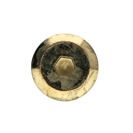 1 x Vite Per Metalli Piatta Chiave Esagonale Da 4 M6X60 Frenafiletti Acciaio Ottonato