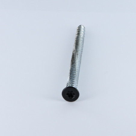 1 x Vite Calcestruzzo Testa Forata ROSSO 7,5 x 120 T30 Zincate Ral9005 Nero Intenso