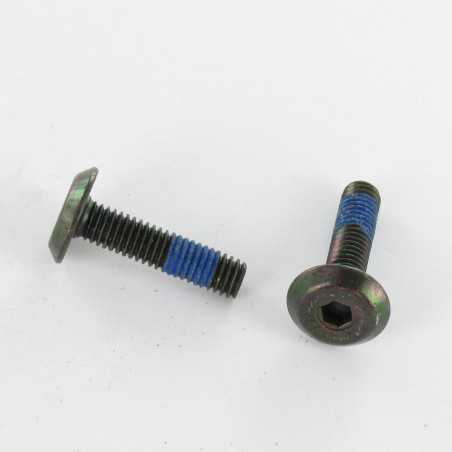 1 x Vite Per Metalli Piatta Chiave Esagonale Da 4 M6X35 Frenafiletti Tuflok Acciaio Zincato Nero