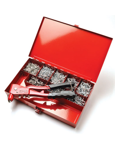 1 x Set Pinze GO9600 + 100 Rivetto DEGOMETAL
