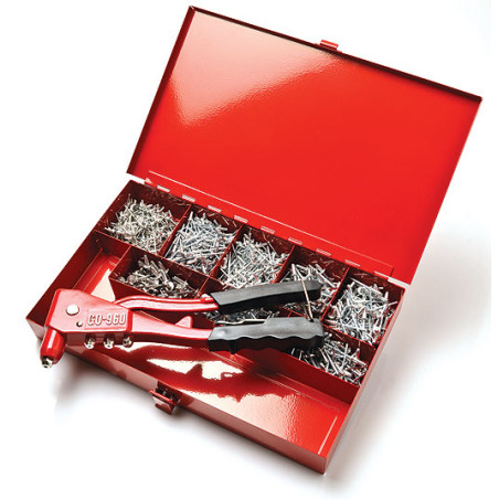 1 x Set Pinze GO9600 + 100 Rivetto DEGOMETAL