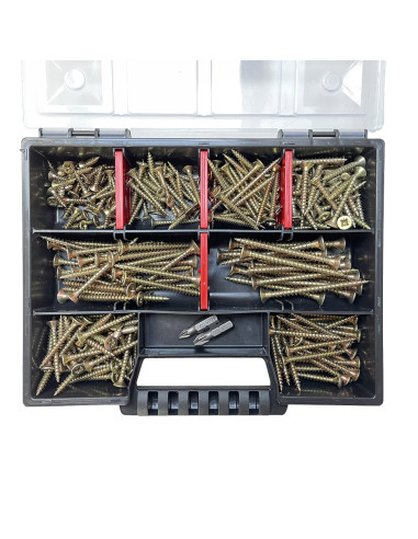 1 x Set 280 Vite Per Legno E Truciolato Testa...
