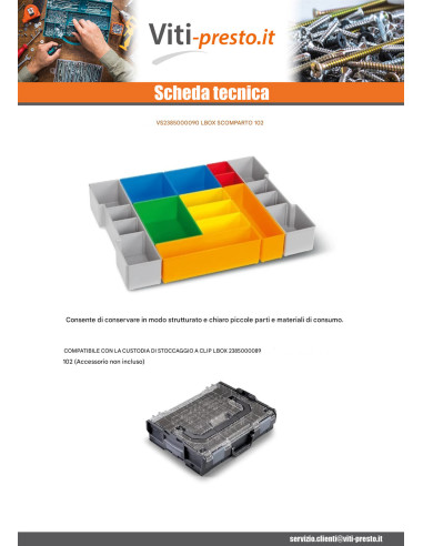 1 x SCOMPARTO LBOX 102