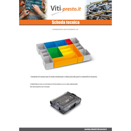 1 x SCOMPARTO LBOX 102