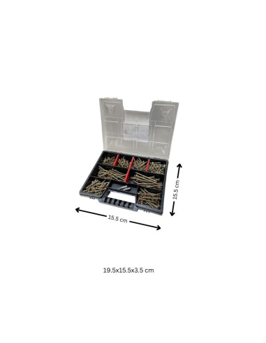1 x Set 280 Vite Per Legno E Truciolato Testa...