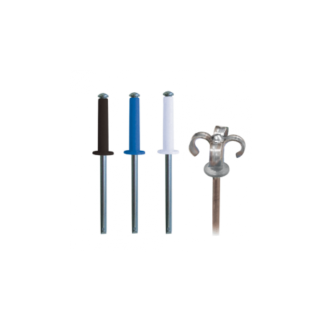 1 x Set 500 Rivetto GOSTAR GOLIGHT Barra Filettata Alluminio Acciaio DEGOMETAL