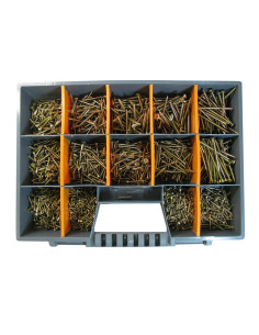 Set 1700 Vite Per Legno E Truciolato Testa Forata Pozy... 2