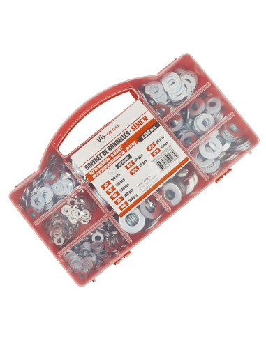 1 x Set 850 Rondella Zincate Serie M (Medium)