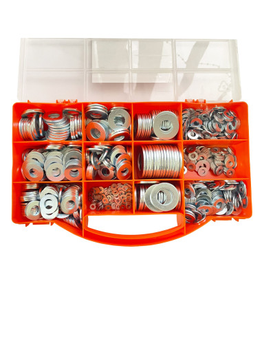 1 x Set 850 Rondella Zincate Serie M (Medium)