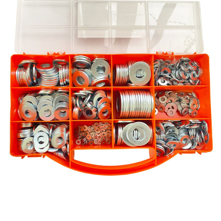 1 x Set 850 Rondella Zincate Serie M (Medium)