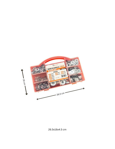 1 x Set 850 Rondella Zincate Serie M (Medium)