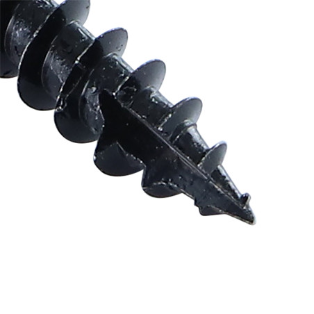 1 x Viti per legno TEKOR Vite Bandella 7X30 Filettata Su 30 T30 Acciaio Zincato Nero cut Chiodo Anti-Spacco 17