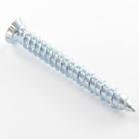 1 x Vite Calcestruzzo Testa Forata Ridotta 7,5X80 T30 Zincate