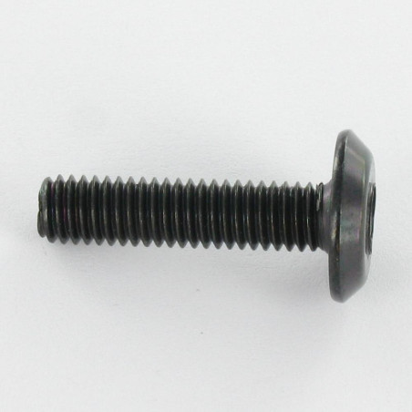 1 x Vite Per Metalli Piatta Chiave Esagonale Da 4 M6X35 Acciaio Zincato Nero