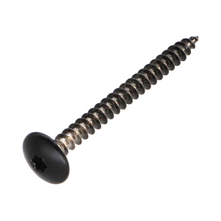 1 x Vite Bandella 4,5X50 Discussione completa T20 Acciaio Cromato Ral9005 Nero Intenso 30%