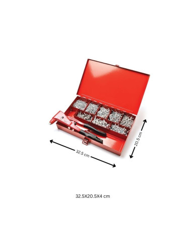 1 x Set Pinze GO9800 + 1000 Rivetto DEGOMETAL
