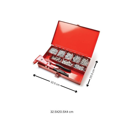 1 x Set Pinze GO9800 + 1000 Rivetto DEGOMETAL