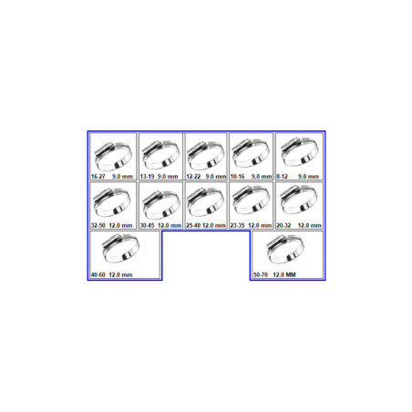 1 x Set 97 Fascetta Da Stringere Acciaio Zincato W1
