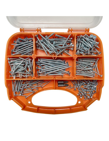 1 x Set 280 Vite Per Legno E Truciolato Testa...