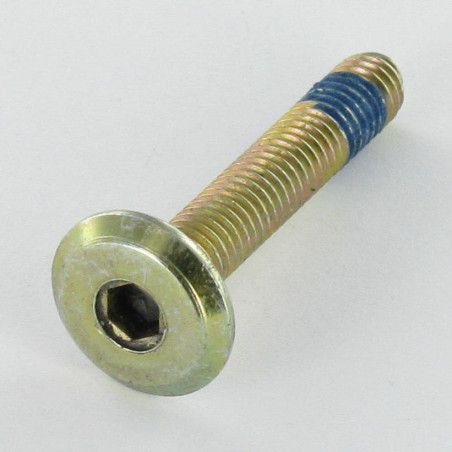 1 x Vite Per Metalli Piatta Chiave Esagonale Da 4 M6X35 Frenafiletti Acciaio Ottonato