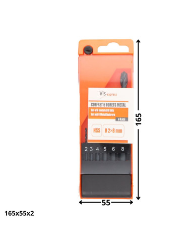 1 x Set 6 FORESTE METALLO HSS