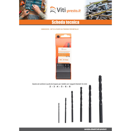 1 x Set 6 FORESTE METALLO HSS