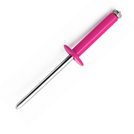 1 x Rivetto A Strappo Peel GOSTAR Barra Filettata Alluminio Acciaio Testa tonda standard 4X16 RAL4010 rosa telemagenta