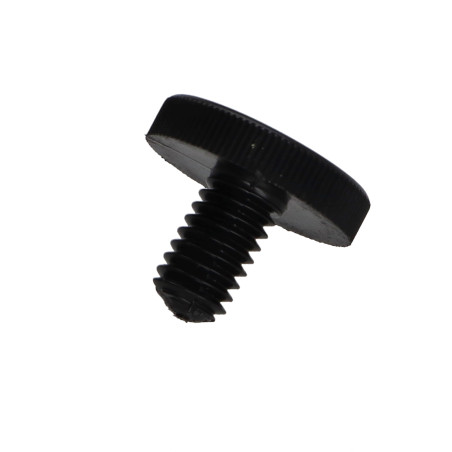 1 x Vite Per Metalli nailon negro Testa Cilindrica Zigrinata M6X10