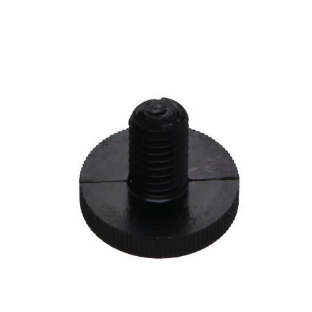 1 x Vite Per Metalli nailon negro Testa Cilindrica Zigrinata M6X10