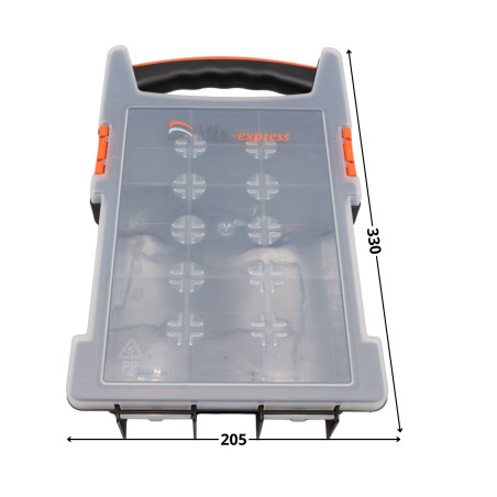 1 x CASO MAGAZZINAGGIO 330X205X62