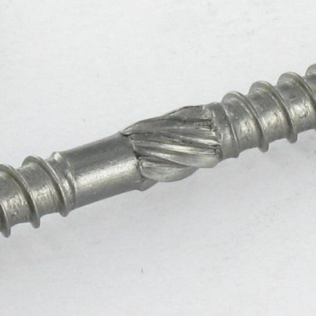 1 x V.TKR Doppia Filettatura Testa Forata T25 5X70 cut Chiodo Anti-Spacco 17 Acciaio Inox A2 Castano