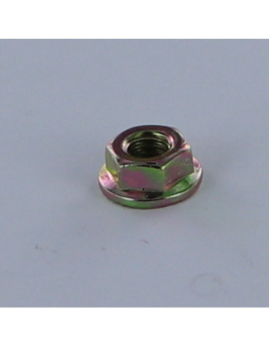 1 x Dado Flangia Dentellato M6 Bicromato