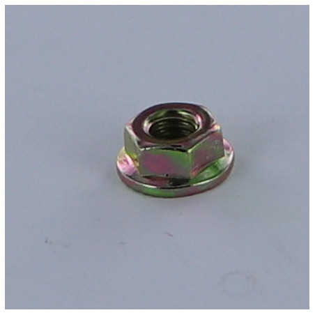 1 x Dado Flangia Dentellato M6 Bicromato