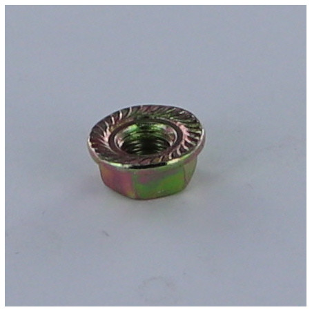 1 x Dado Flangia Dentellato M6 Bicromato