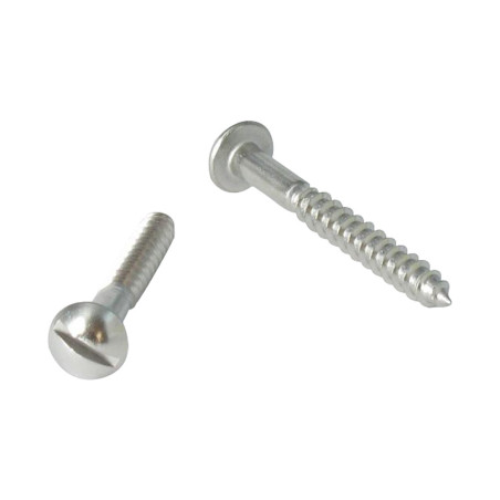 1 x Viti Per Legno Acciaio Inox A2 Testa Poelier Con Intaglio 3,5X25
