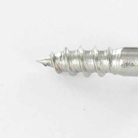 1 x Viti Per Legno Acciaio Inox A2 Testa Forata Bombata Con Intaglio 3X20 microviti